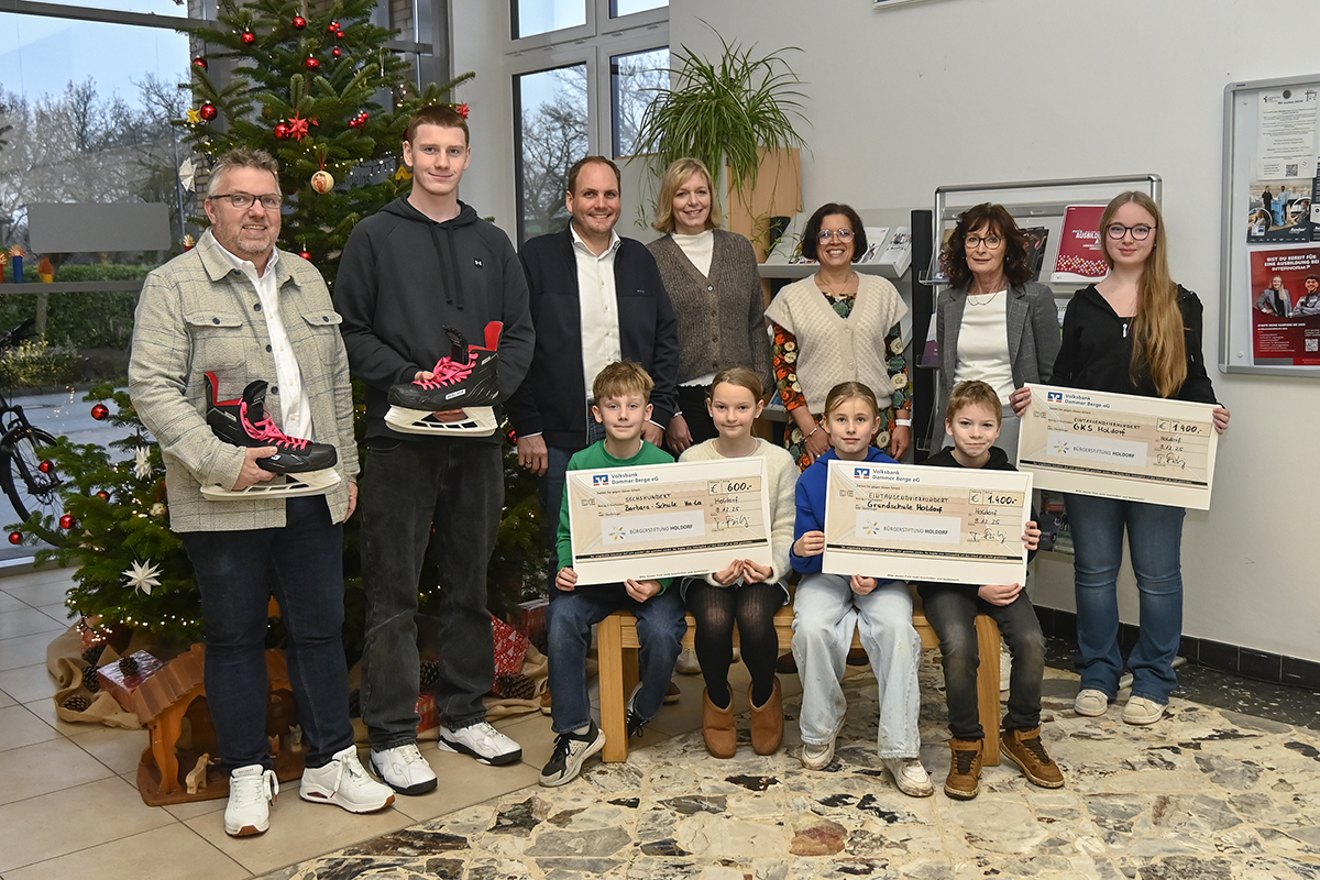 Bürgerstiftung Holdorf spendiert 3400 Euro