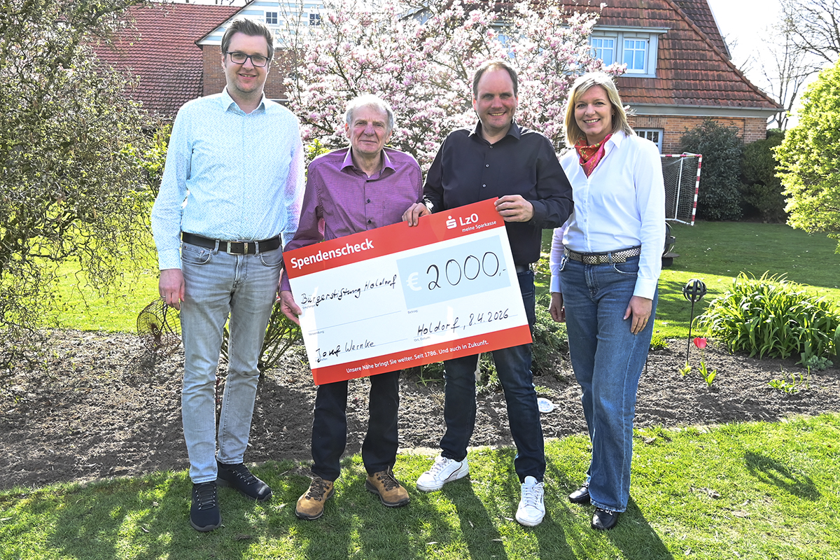 Verzicht bringt Bürgerstiftung Holdorf 2000 Euro