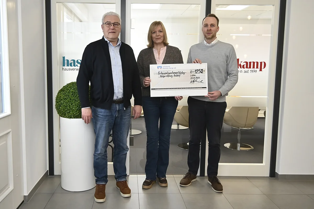 Neuer Zustifter bei der Bürgerstiftung Holdorf