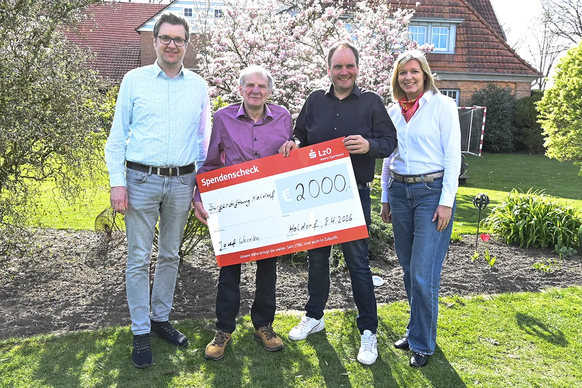Verzicht bringt Bürgerstiftung Holdorf 2000 Euro